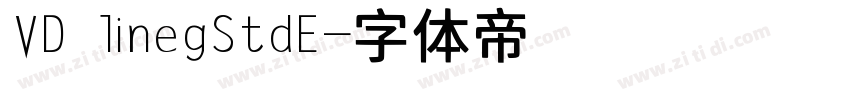 VD linegStdE字体转换